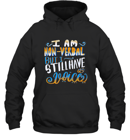 Special Needs NonVerbal Autism Awesome Hooded Sweatshirt Hooded Sweatshirt / Black / S Hooded Sweatshirt - HHHstores