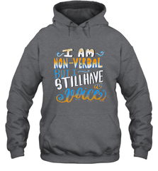 Special Needs NonVerbal Autism Awesome Hooded Sweatshirt Hooded Sweatshirt - HHHstores