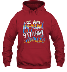 Special Needs NonVerbal Autism Awesome Hooded Sweatshirt Hooded Sweatshirt - HHHstores