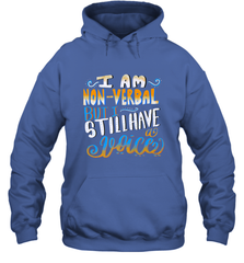 Special Needs NonVerbal Autism Awesome Hooded Sweatshirt Hooded Sweatshirt - HHHstores