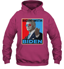 Ridin With Biden _ Hope Poster Parody Hooded Sweatshirt Hooded Sweatshirt - HHHstores