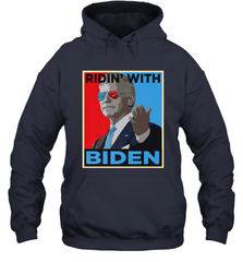 Ridin With Biden _ Hope Poster Parody Hooded Sweatshirt Hooded Sweatshirt - HHHstores