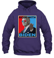 Ridin With Biden _ Hope Poster Parody Hooded Sweatshirt Hooded Sweatshirt - HHHstores