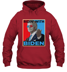 Ridin With Biden _ Hope Poster Parody Hooded Sweatshirt Hooded Sweatshirt - HHHstores