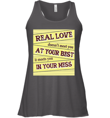 Real love funny quotes for valentine (2) Women's Racerback Tank Women's Racerback Tank - HHHstores