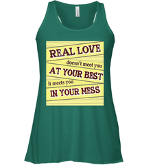 Real love funny quotes for valentine (2) Women's Racerback Tank Women's Racerback Tank - HHHstores