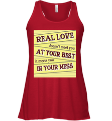 Real love funny quotes for valentine (2) Women's Racerback Tank Women's Racerback Tank - HHHstores