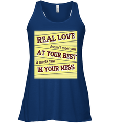 Real love funny quotes for valentine (2) Women's Racerback Tank Women's Racerback Tank - HHHstores