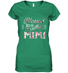 Blessed to be called Mimi Women's V-Neck T-Shirt Women's V-Neck T-Shirt - HHHstores
