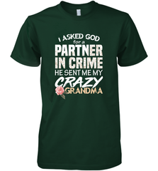 God sent me Crazy Grandma Partner in crime Men's Premium T-Shirt Men's Premium T-Shirt - HHHstores