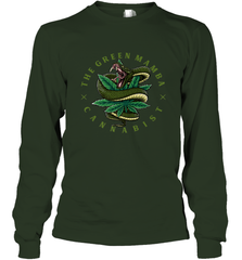 The Green Mamba, Cannabist, Weed Grower Pot Smoker Long Sleeve T-Shirt Long Sleeve T-Shirt - HHHstores