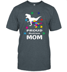 Proud Autism Mom T Rex Dinosaur Autism Awareness Men's T-Shirt Men's T-Shirt - HHHstores