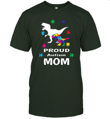 Proud Autism Mom T Rex Dinosaur Autism Awareness Men's T-Shirt Men's T-Shirt - HHHstores