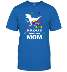 Proud Autism Mom T Rex Dinosaur Autism Awareness Men's T-Shirt Men's T-Shirt - HHHstores
