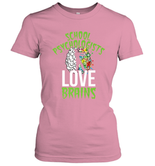 School Psychologists Love Brains Halloween Teacher Women's T-Shirt Women's T-Shirt - HHHstores