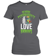 School Psychologists Love Brains Halloween Teacher Women's T-Shirt Women's T-Shirt - HHHstores