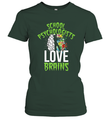 School Psychologists Love Brains Halloween Teacher Women's T-Shirt Women's T-Shirt - HHHstores