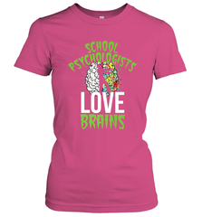 School Psychologists Love Brains Halloween Teacher Women's T-Shirt Women's T-Shirt - HHHstores