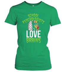 School Psychologists Love Brains Halloween Teacher Women's T-Shirt Women's T-Shirt - HHHstores