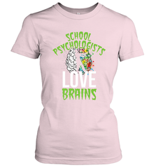 School Psychologists Love Brains Halloween Teacher Women's T-Shirt Women's T-Shirt - HHHstores