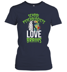 School Psychologists Love Brains Halloween Teacher Women's T-Shirt
