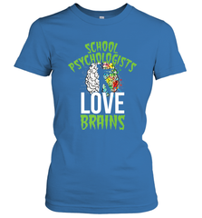 School Psychologists Love Brains Halloween Teacher Women's T-Shirt Women's T-Shirt - HHHstores