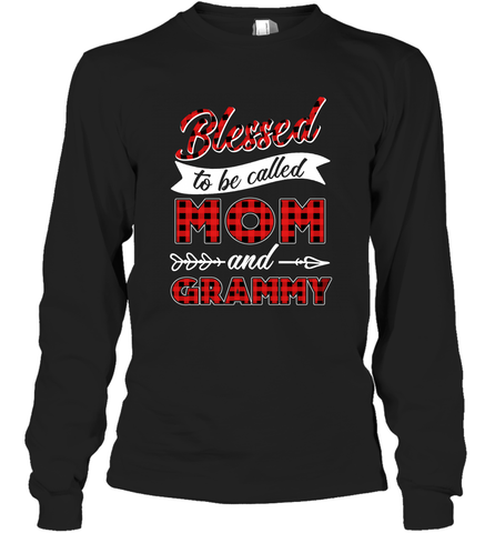 Blessed to be called Mom and Grammy Long Sleeve T-Shirt Long Sleeve T-Shirt / Black / S Long Sleeve T-Shirt - HHHstores