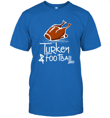 Turkey And Football Thanksgiving Day Football Fan Holiday Gift Men's T-Shirt Men's T-Shirt - HHHstores