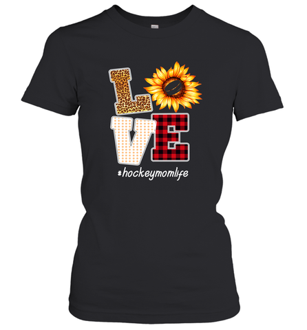 Love Hockey Mom Life Design Women's T-Shirt Women's T-Shirt / Black / XS Women's T-Shirt - HHHstores