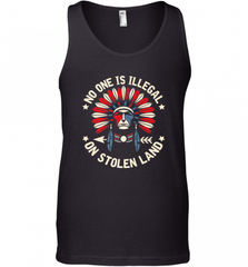 No One Is Illegal On Stolen Land Indigenous Immigrant Men's Tank Top Men's Tank Top - HHHstores