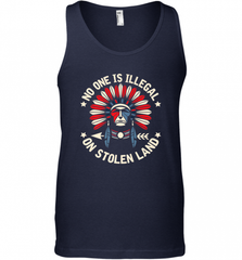 No One Is Illegal On Stolen Land Indigenous Immigrant Men's Tank Top Men's Tank Top - HHHstores
