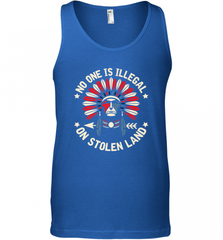 No One Is Illegal On Stolen Land Indigenous Immigrant Men's Tank Top Men's Tank Top - HHHstores