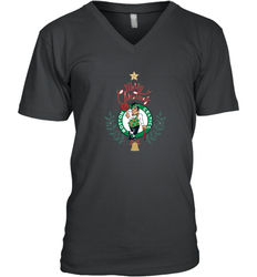 NBA Boston Celtics Logo merry Christmas gilf Men's V-Neck