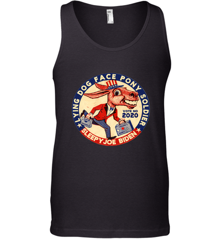 Lying Dog Face Pony Soldier Quid Pro Quo Joe Biden Donkey Men's Tank Top Men's Tank Top / Black / XS Men's Tank Top - HHHstores