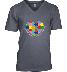 April is autism awareness month T shirt Men's V-Neck Men's V-Neck - HHHstores