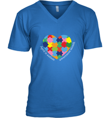 April is autism awareness month T shirt Men's V-Neck Men's V-Neck - HHHstores