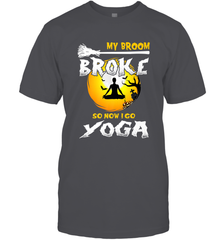 My Broom Broke So Now I Go Yoga Funny Halloween Costume Gift Men's T-Shirt Men's T-Shirt - HHHstores