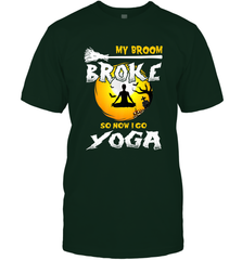 My Broom Broke So Now I Go Yoga Funny Halloween Costume Gift Men's T-Shirt Men's T-Shirt - HHHstores