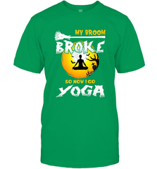 My Broom Broke So Now I Go Yoga Funny Halloween Costume Gift Men's T-Shirt Men's T-Shirt - HHHstores