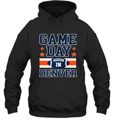 NFL Denver Co Game Day Football Home Team Colors Hooded Sweatshirt