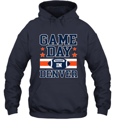 NFL Denver Co Game Day Football Home Team Colors Hooded Sweatshirt