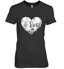 Love Valentines Day Heart Vintage Gift For Men Women Women's Premium T-Shirt Women's Premium T-Shirt - HHHstores
