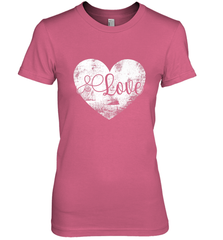 Love Valentines Day Heart Vintage Gift For Men Women Women's Premium T-Shirt Women's Premium T-Shirt - HHHstores