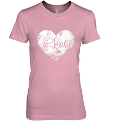 Love Valentines Day Heart Vintage Gift For Men Women Women's Premium T-Shirt Women's Premium T-Shirt - HHHstores