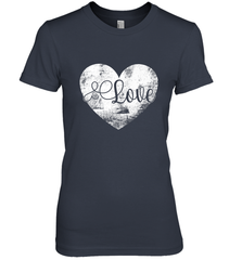 Love Valentines Day Heart Vintage Gift For Men Women Women's Premium T-Shirt Women's Premium T-Shirt - HHHstores