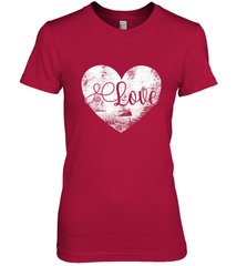 Love Valentines Day Heart Vintage Gift For Men Women Women's Premium T-Shirt Women's Premium T-Shirt - HHHstores