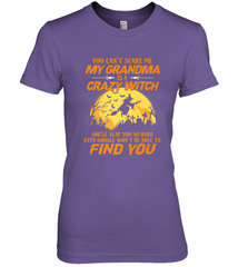 You can't scare me My grandma is a crazy witch Women's Premium T-Shirt Women's Premium T-Shirt - HHHstores