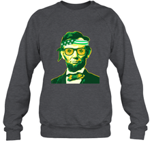 Abraham Lincoln St Patricks Day Crewneck Sweatshirt Crewneck Sweatshirt - HHHstores