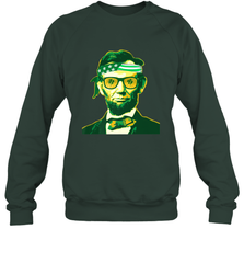 Abraham Lincoln St Patricks Day Crewneck Sweatshirt Crewneck Sweatshirt - HHHstores