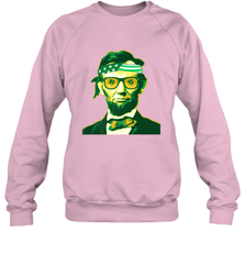 Abraham Lincoln St Patricks Day Crewneck Sweatshirt Crewneck Sweatshirt - HHHstores